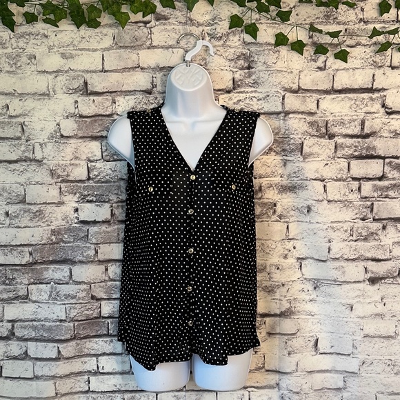 Ember Black with White Polka Dots tank - Picture 1 of 8